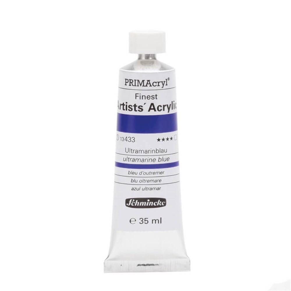Schmincke Primacryl Artist Akrilik Boya 35 ml 433 Ultramarine Blue  Seri 1