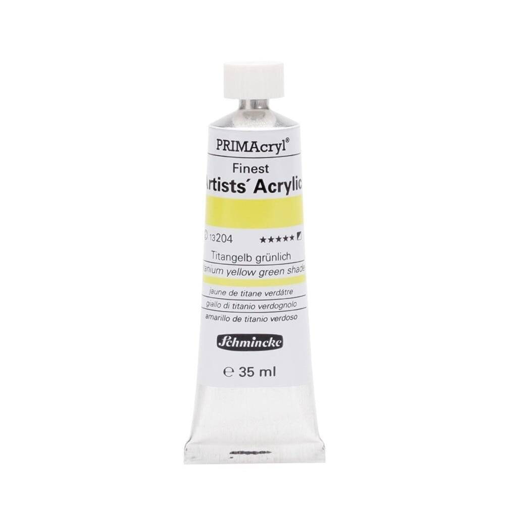 Schmincke Primacryl Artist Akrilik Boya 35 ml 204 Titanium Yellow Green Shade Seri 2