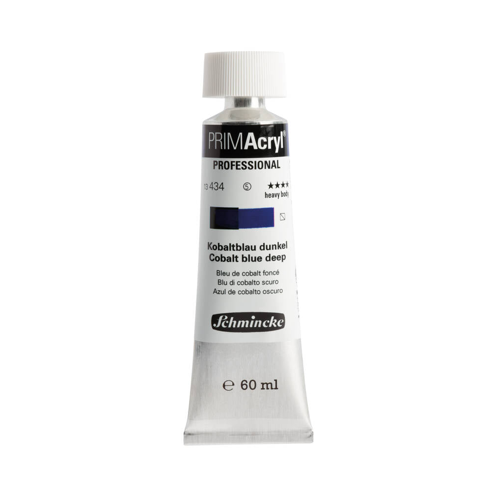 Schmincke Primacryl Artist Acrylic Paint 434 Cobalt Blue Deep 60 ml
