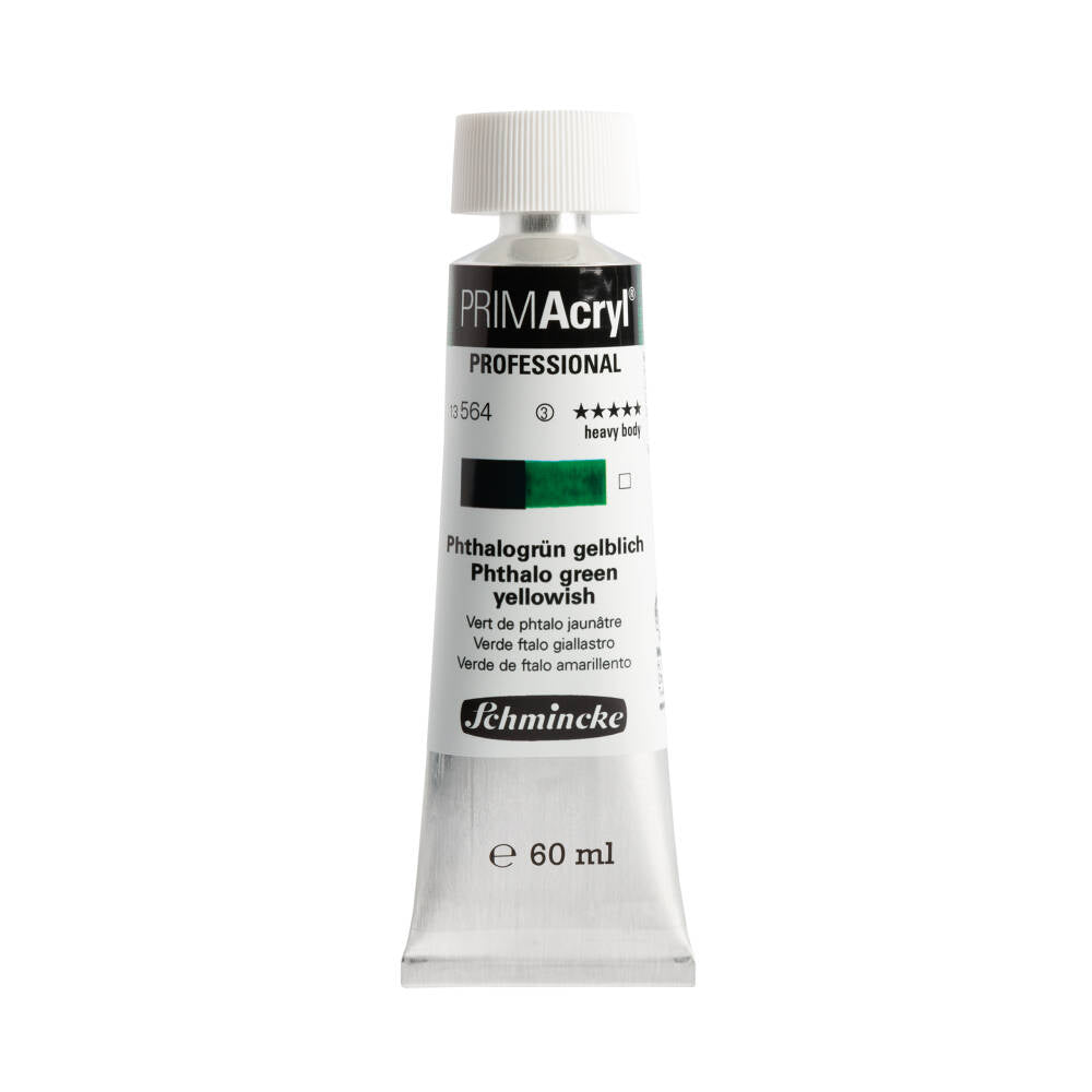 Schmincke Primacryl Artist Acrylic Paint 564 Phthalo Green Yellow Shade 60 ml