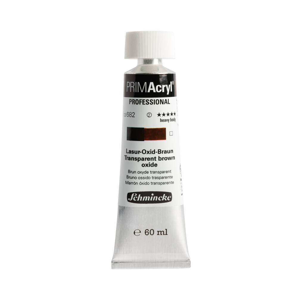 Schmincke Primacryl Artist Akrilik Boya 60 ml 682 Translucent Brown Oxide