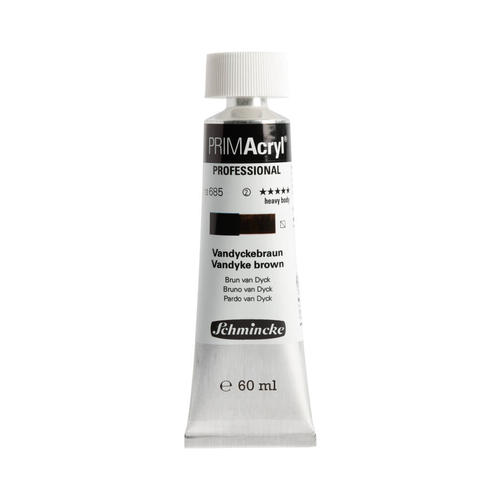 Schmincke Primacryl Artist Akrilik Boya 60 ml 685 Vandyke Brown
