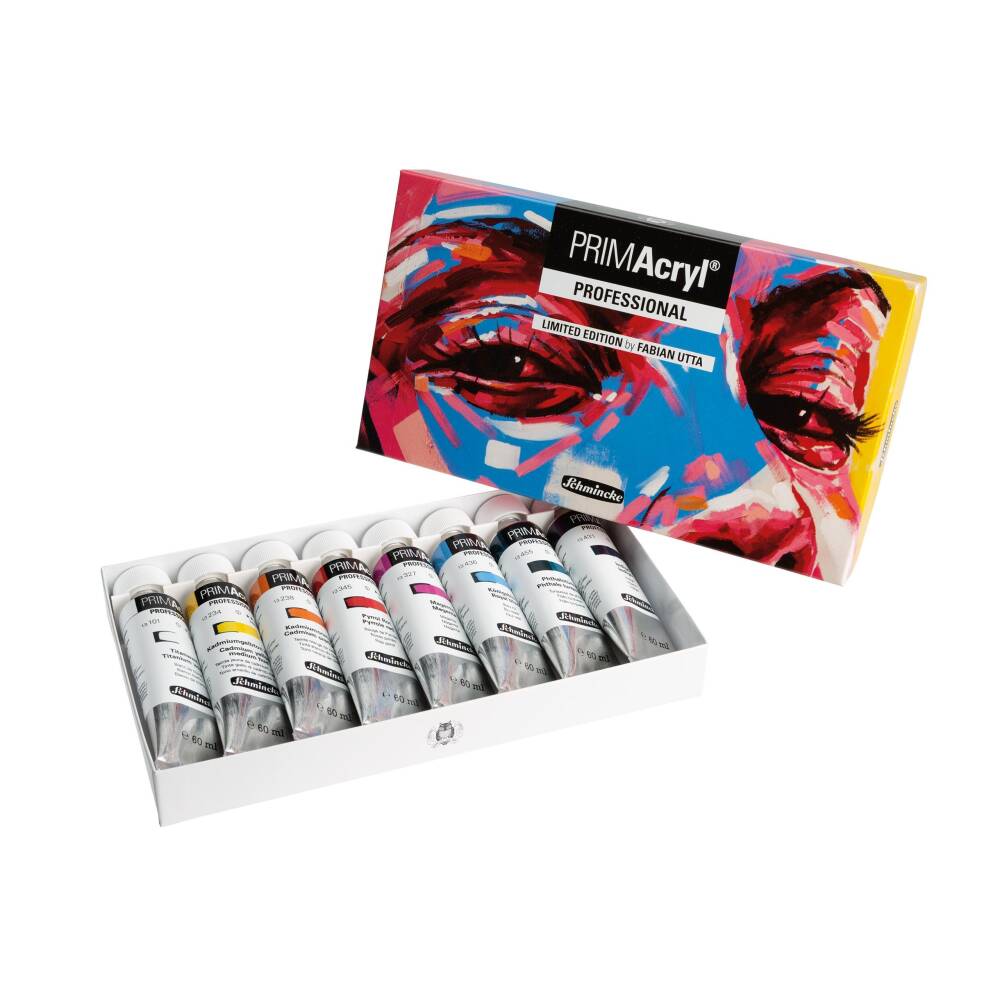 Schmincke Primacryl Artist Acrylic Paint Set 8x60 ml Utta Selection