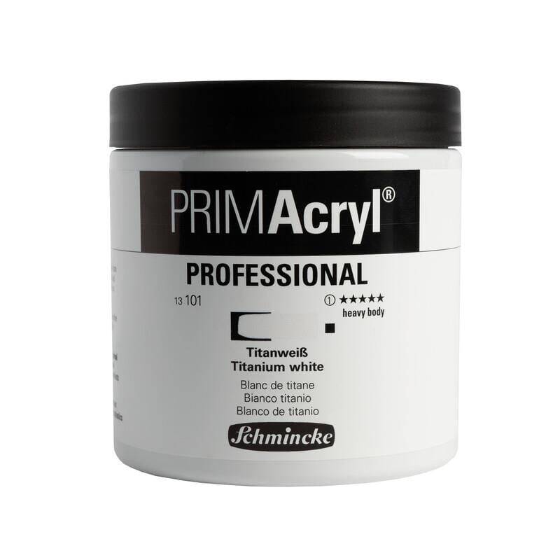 Schmincke Primacryl Artist Acrylic Paint Titanium White 474 ml