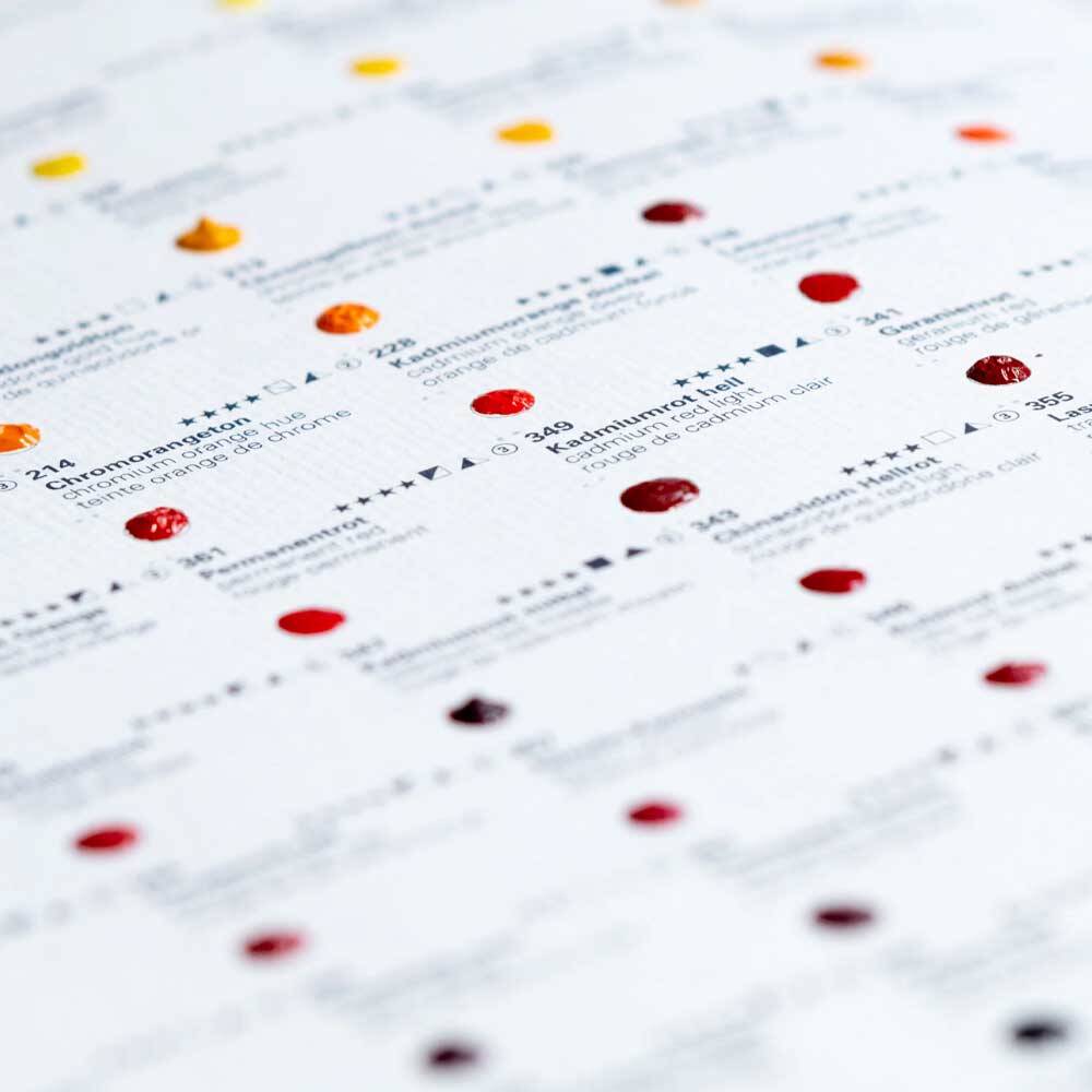 Schmincke Samples Dot Card 140 Colors
