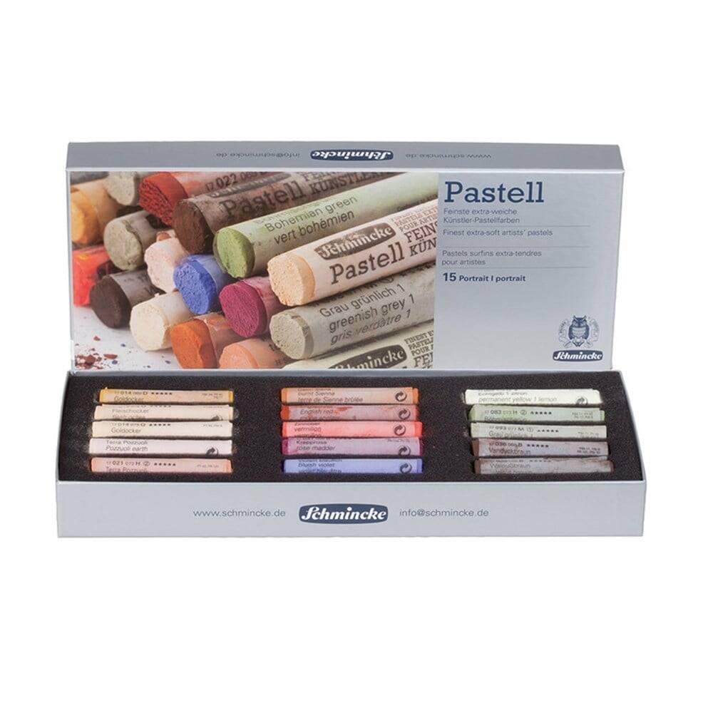 Schmincke Soft Pastel Set 15 Colors Portrait