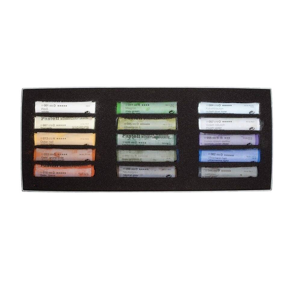 Schmincke Soft Pastel Cardboard Box Set 15 Colors Landscape