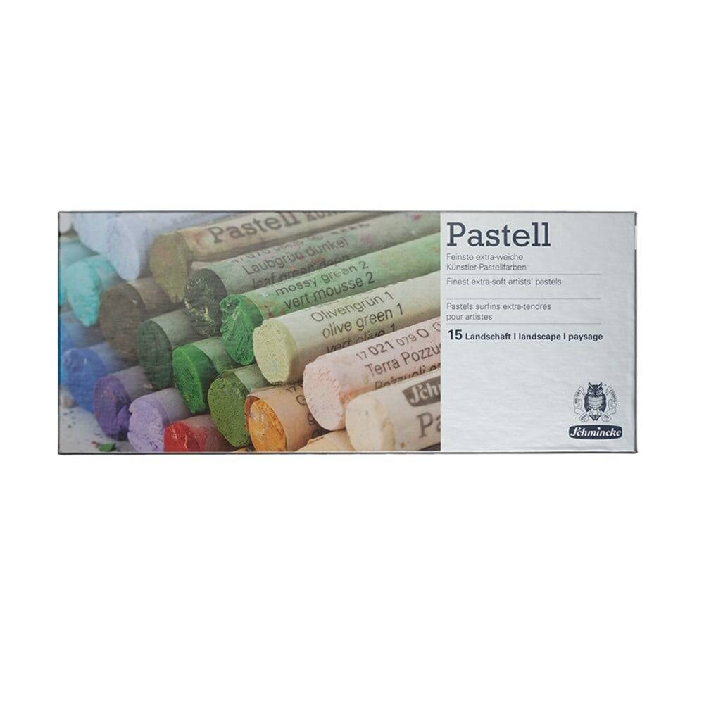 Schmincke Soft Pastel Cardboard Box Set 15 Colors Landscape