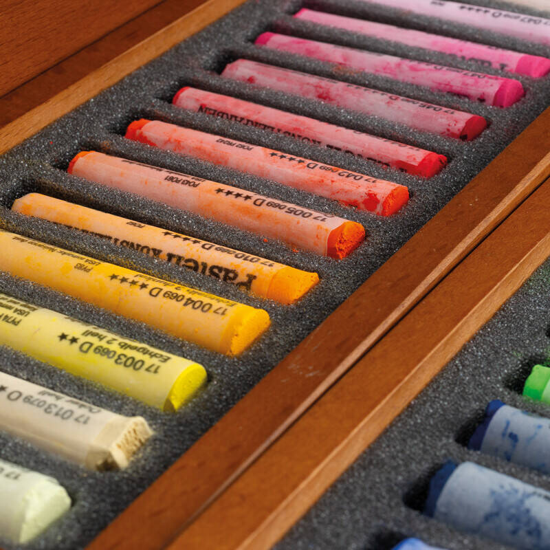 Schmincke Soft Pastel Set 48 Colors - Wooden Box