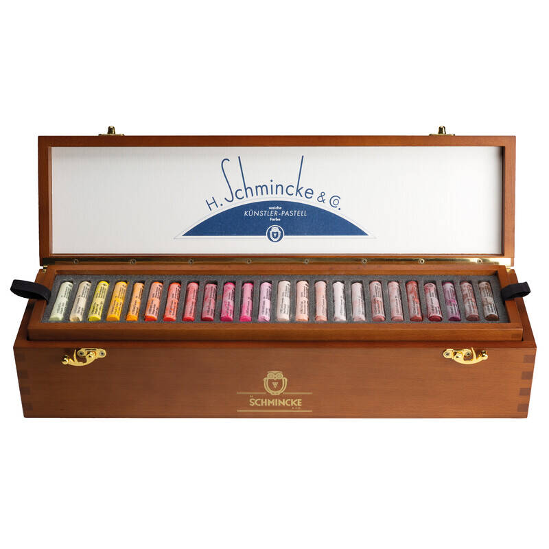 Schmincke Soft Pastel Set 48 Colors - Wooden Box