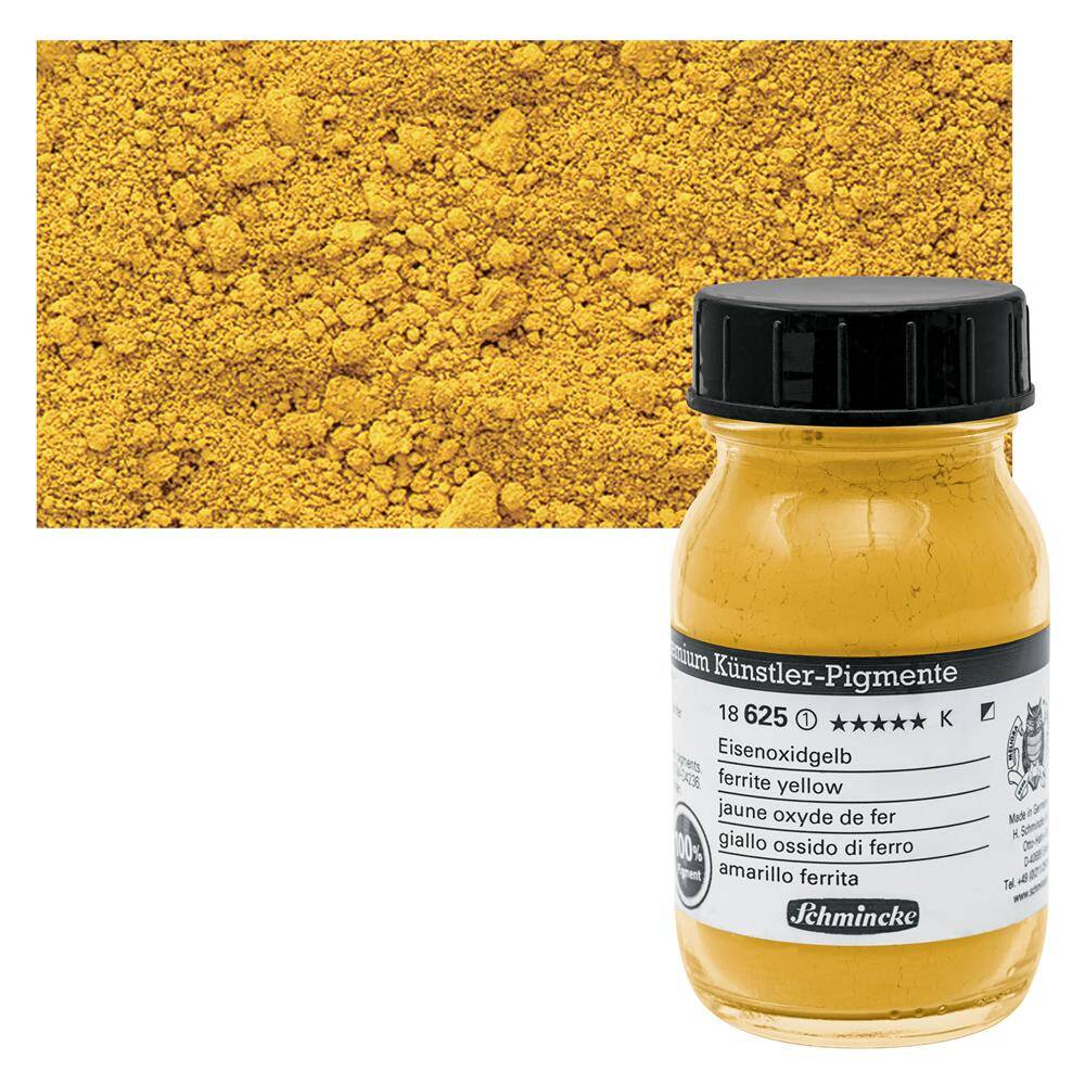 Schmincke Powder Pigment Ferrite Yellow 100 ml