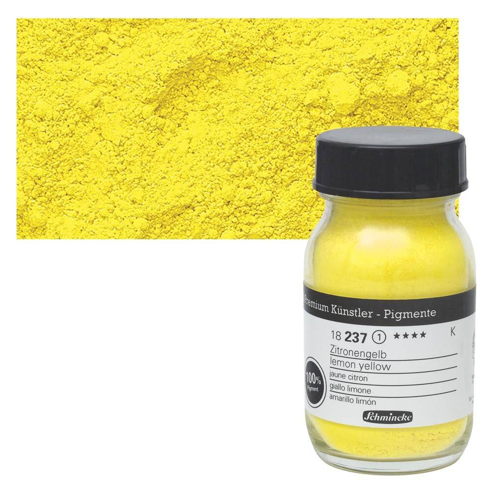 Schmincke Powder Pigment Lemon Yellow 100 ml