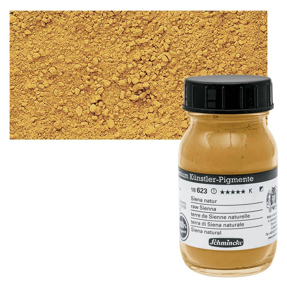 Schmincke Powder Pigment Raw Sienna 100 ml