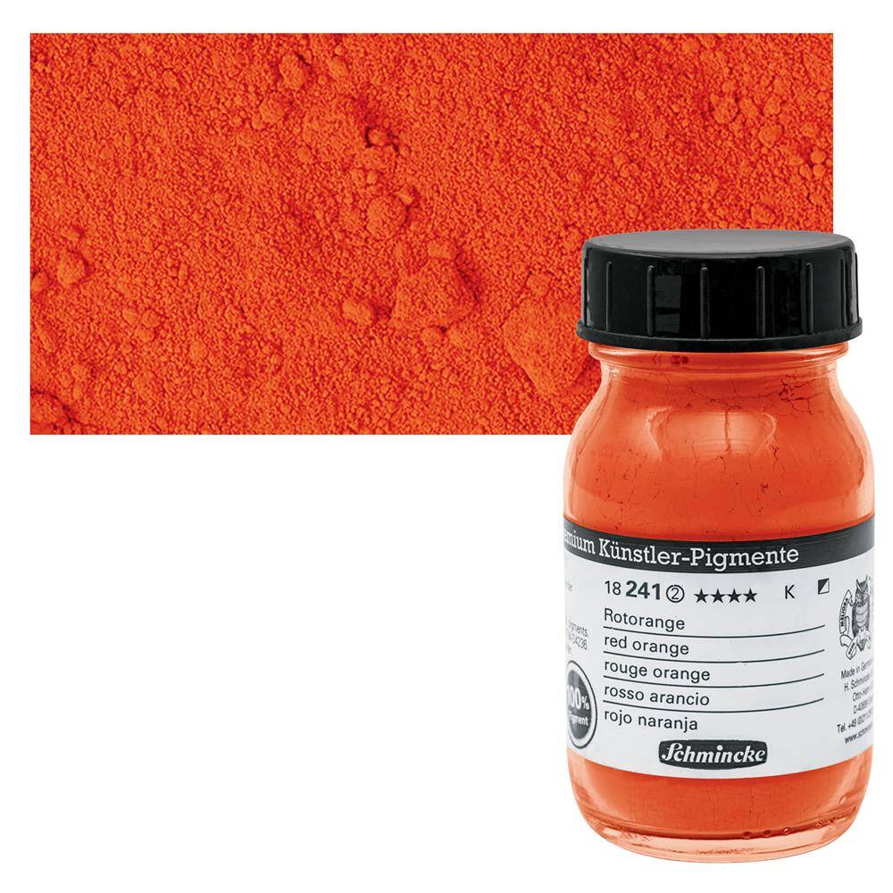 Schmincke Powder Pigment Red Orange 100 ml