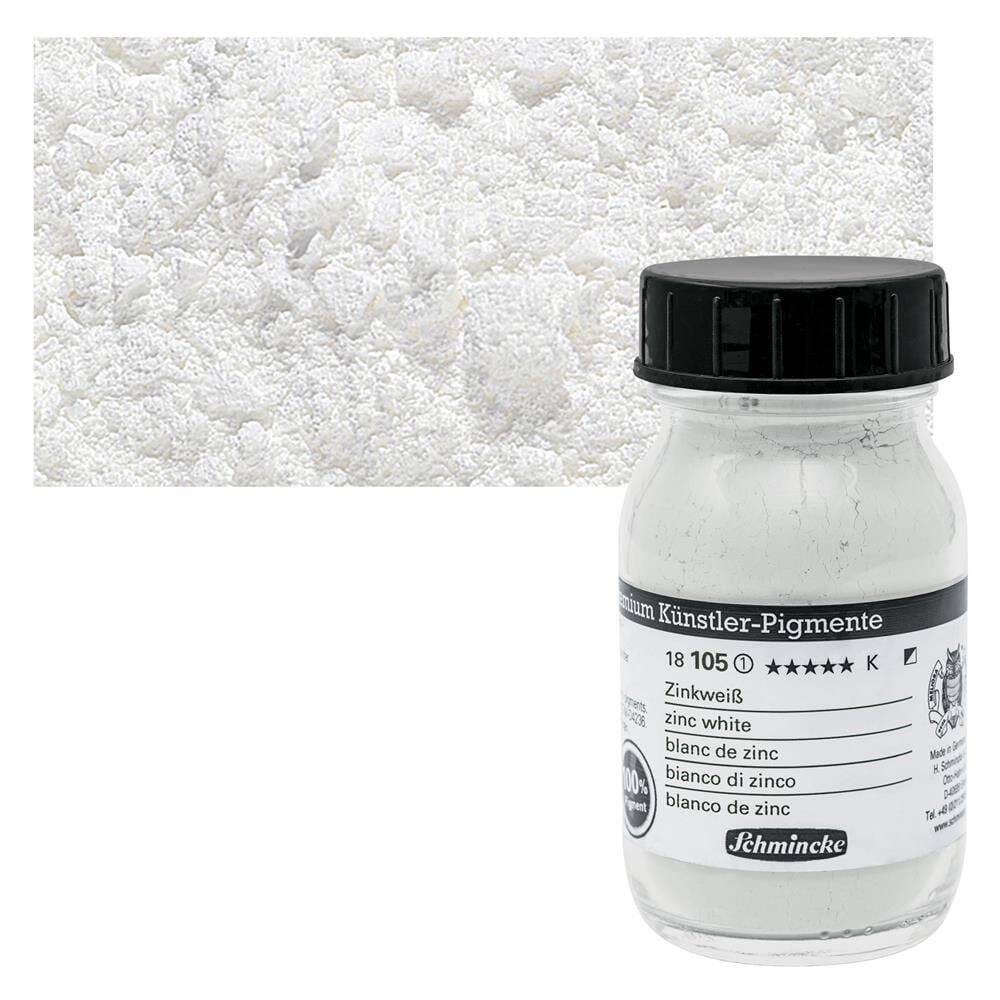 Schmincke Powder Pigment Zinc White 100 ml