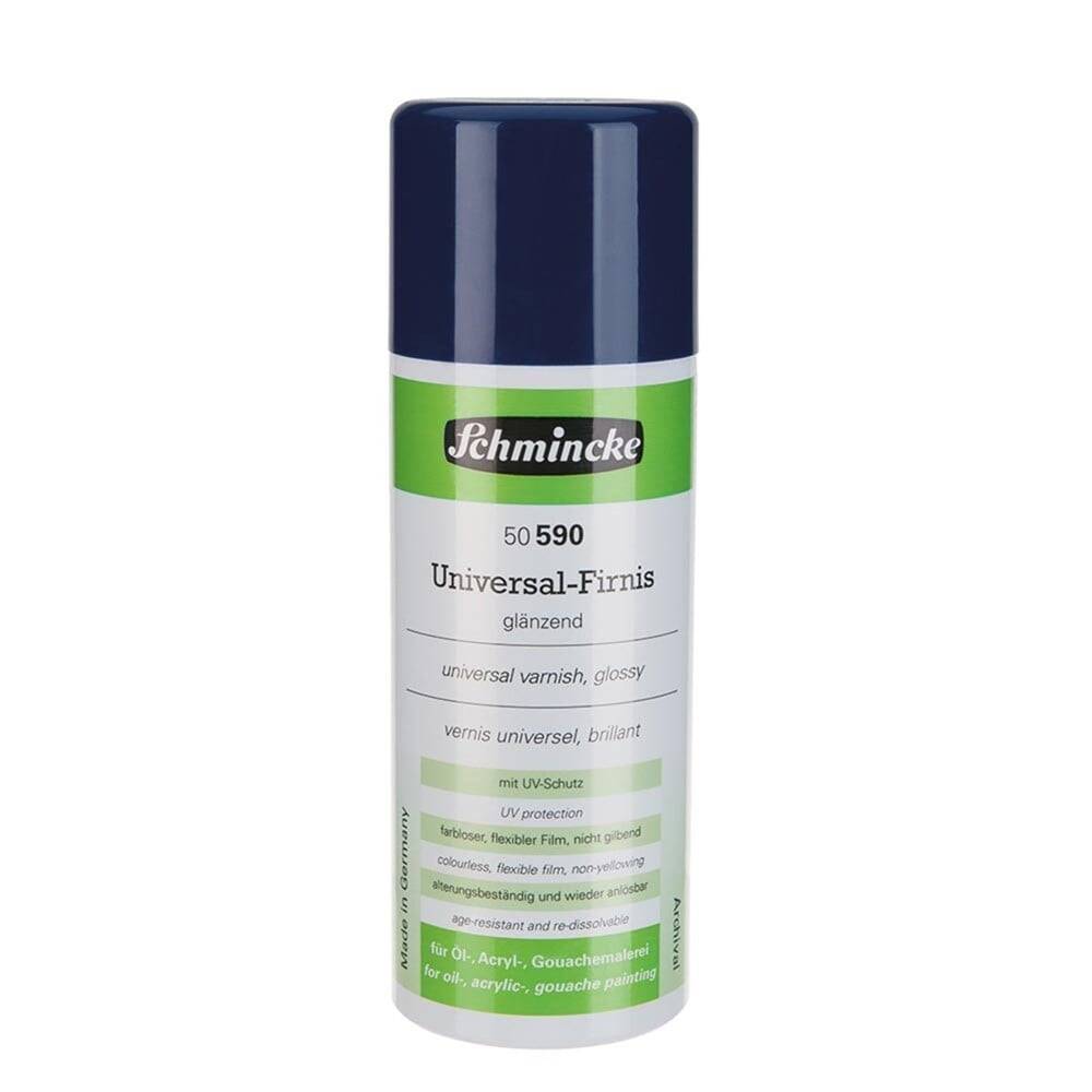 Schmincke Universal Varnish General Purpose UV Protected Glossy Final Spray Varnish 400 ml 50590