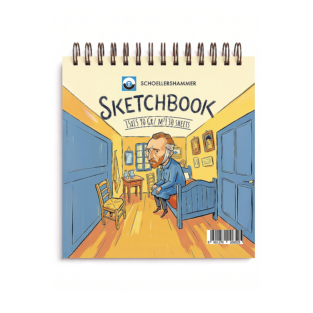 Schoellershammer Art Comics Sketchbook 15x15cm 90gr 30yp Arles Yatak Odası