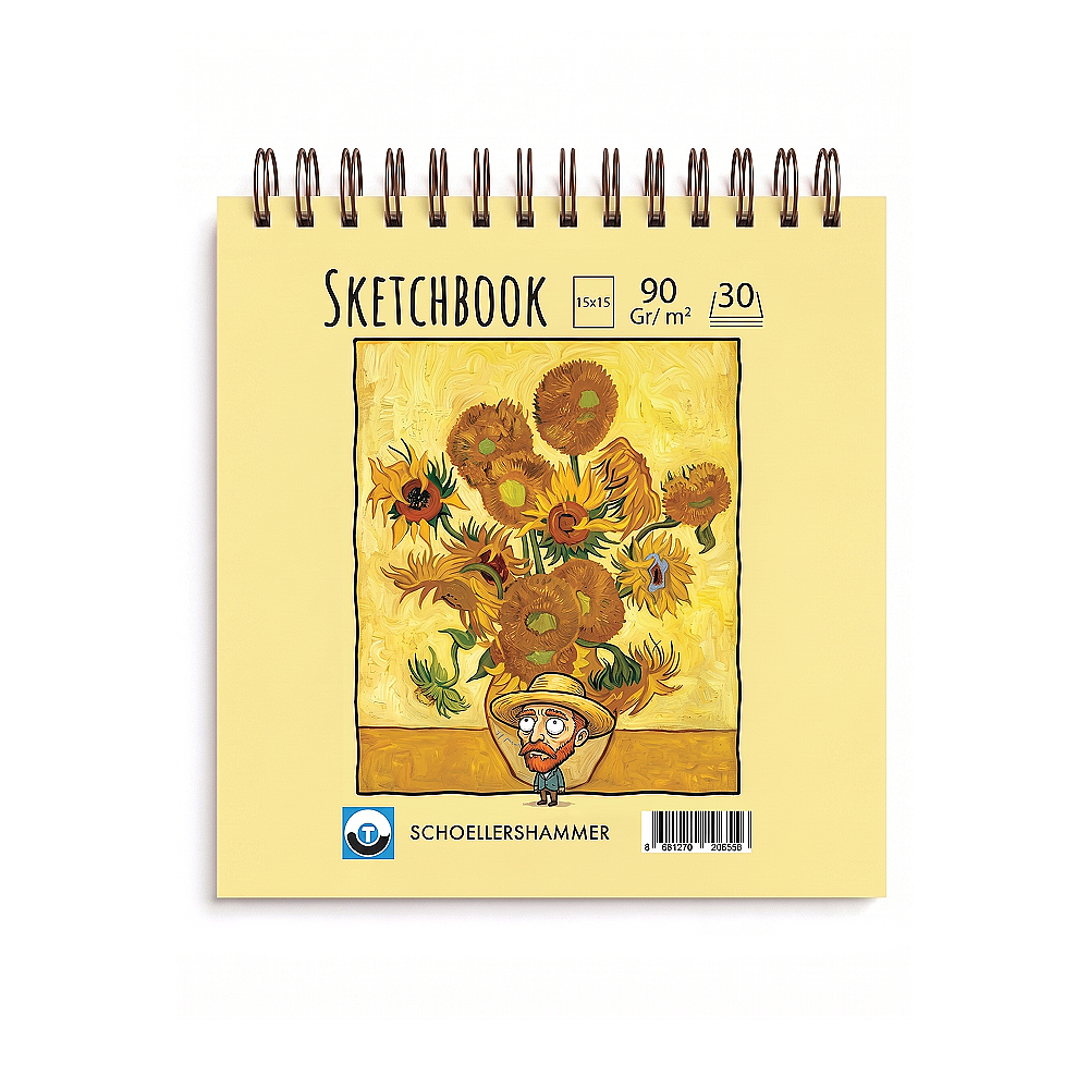 Schoellershammer Art Comics Sketchbook 15x15cm 90gr 30yp Ayçiçek