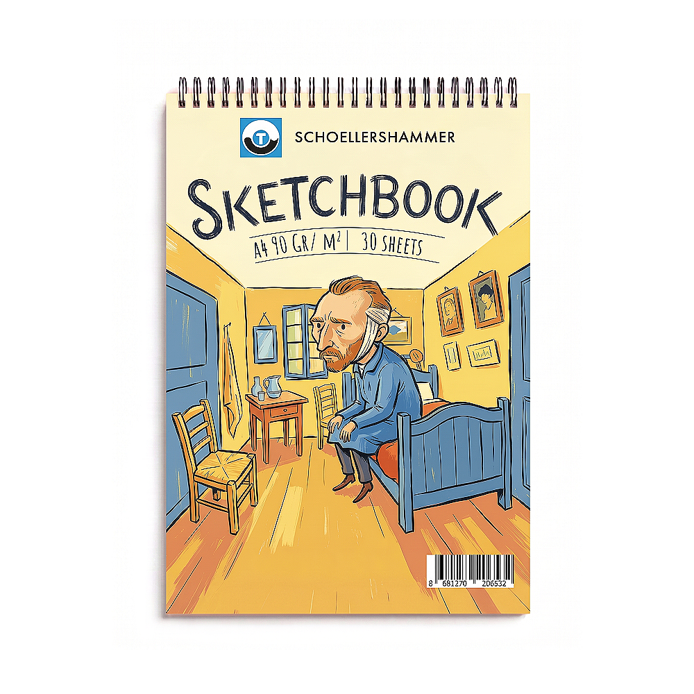 Schoellershammer Art Comics Sketchbook A4 90gr 30yp Arles Yatak Odası