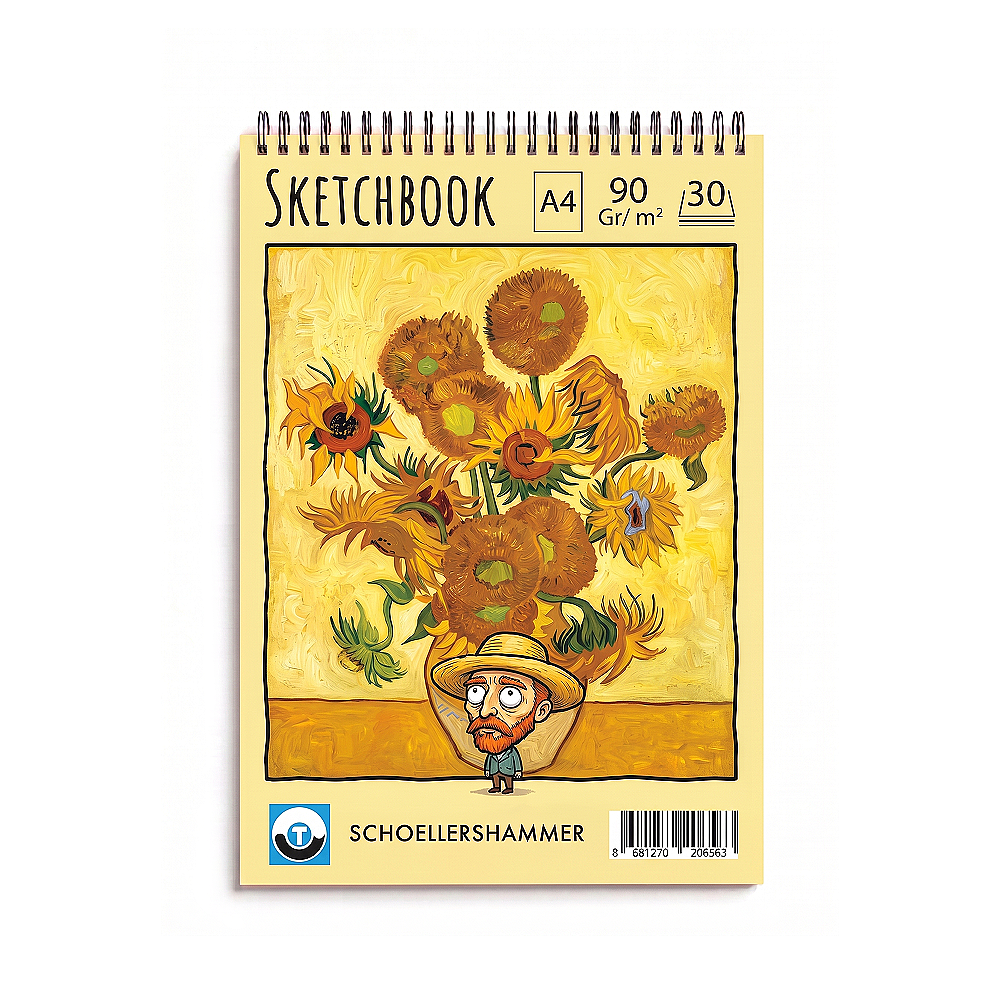 Schoellershammer Art Comics Sketchbook A4 90gr 30yp Ayçiçek
