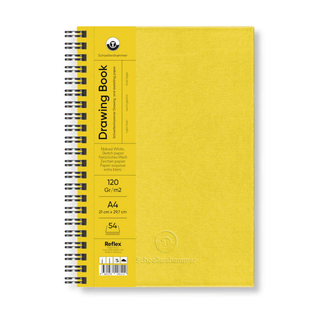 Schoellershammer Drawing Book Sun Yellow A4 120gr 54yp