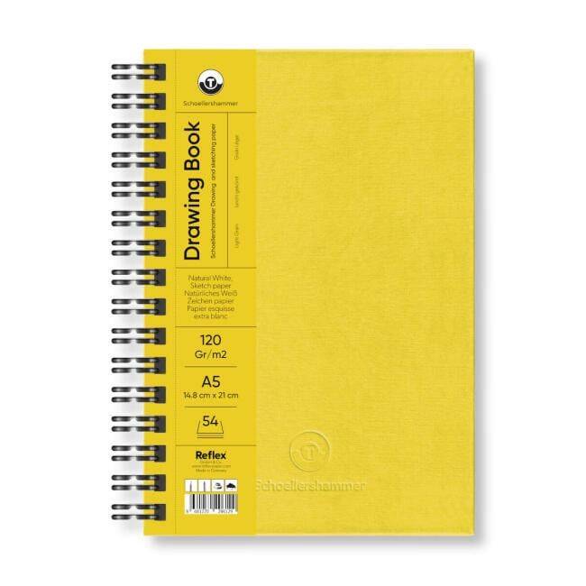 Schoellershammer Drawing Pad Sarı Sert Kapak Çizim Defteri 120 gr A5 54 Yaprak