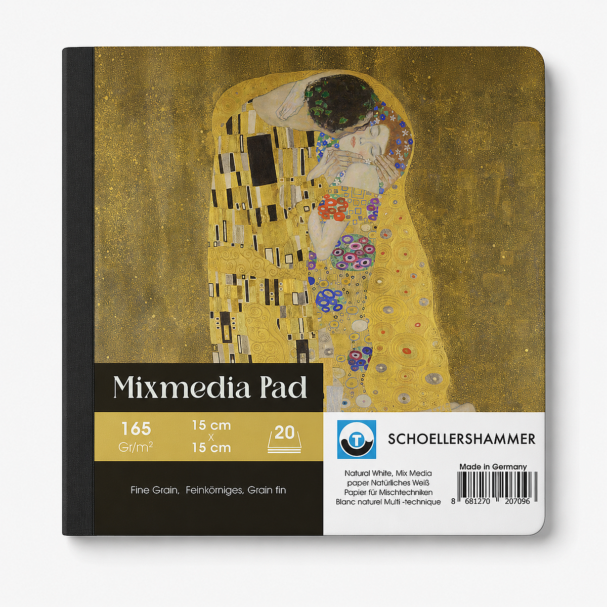 Schoellershammer Mix Media Pad Ciltli Öpücük 165 gr 15x15 cm 20 Yaprak