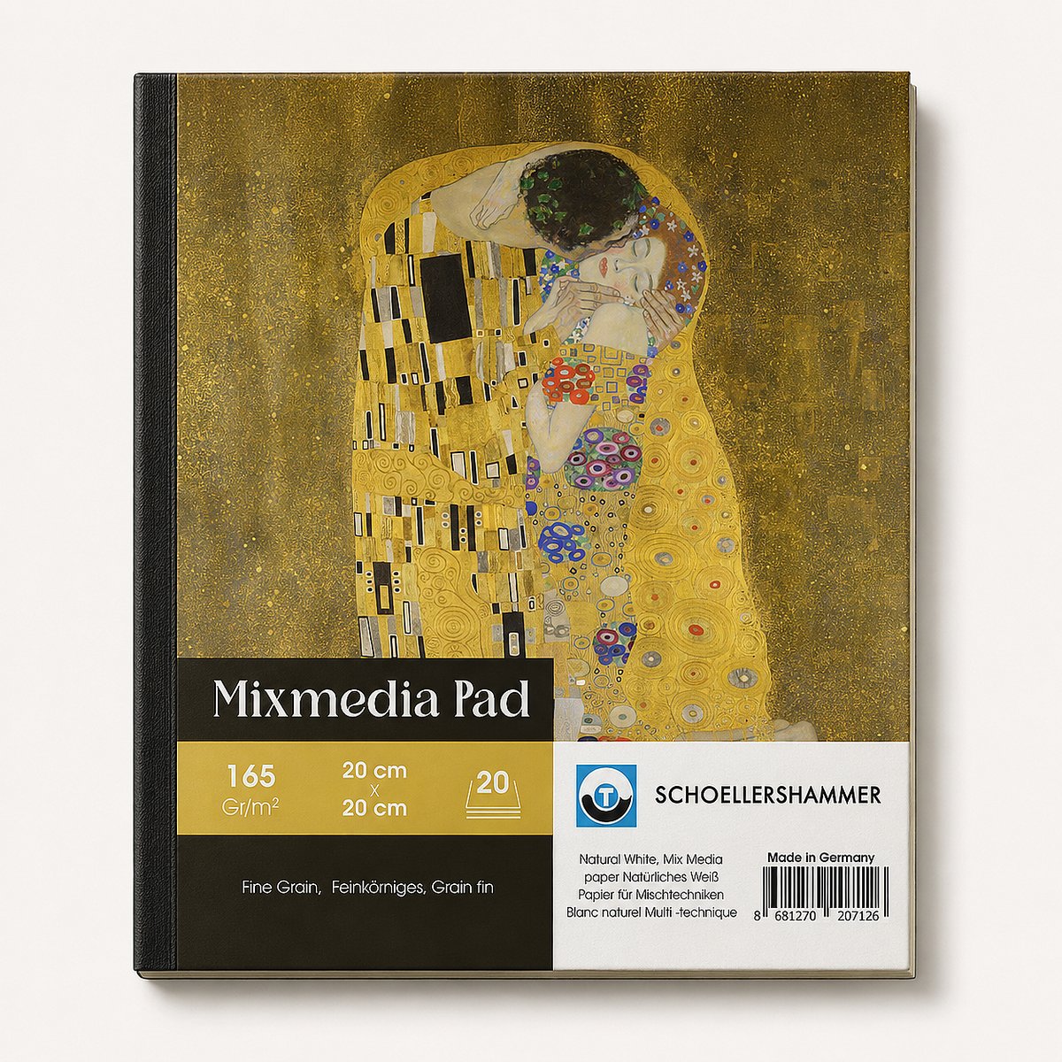 Schoellershammer Mix Media Pad Ciltli Öpücük 165 gr 20x20 cm 20 Yaprak