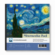 Schoellershammer Mix Media Pad Ciltli Yıldızlı Geceler 165 gr 20x20 cm 20 Yaprak