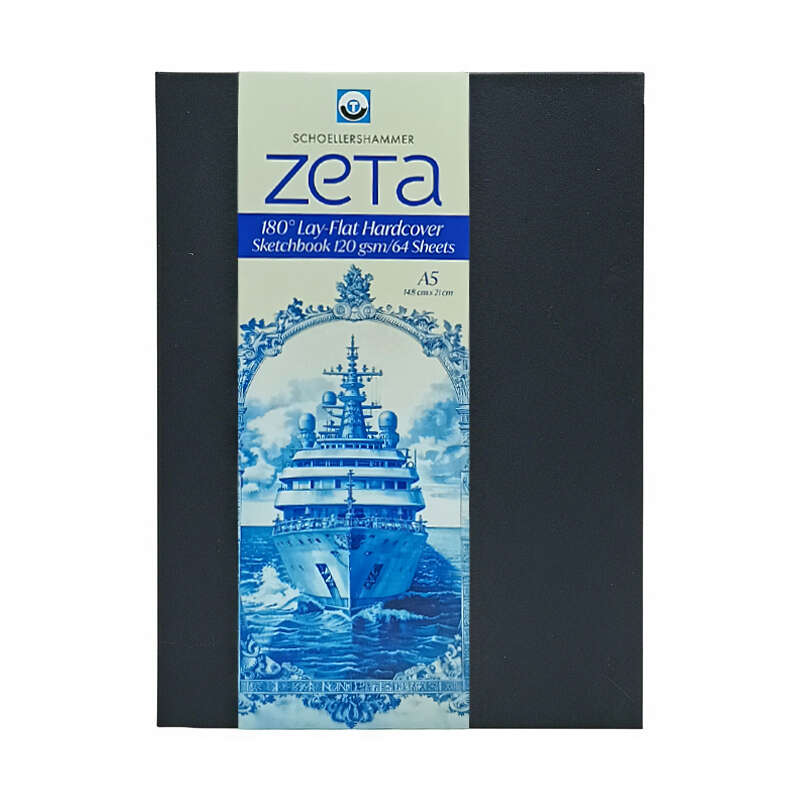 Schoellershammer Zeta 180 Derece Düz Açılır Çizim Defteri 120 gr A5 64 Yaprak