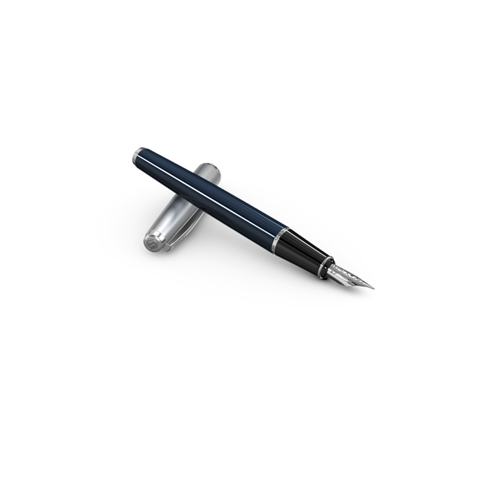 Scrikss 78 Fountain Pen Navy Blue Transparent Box