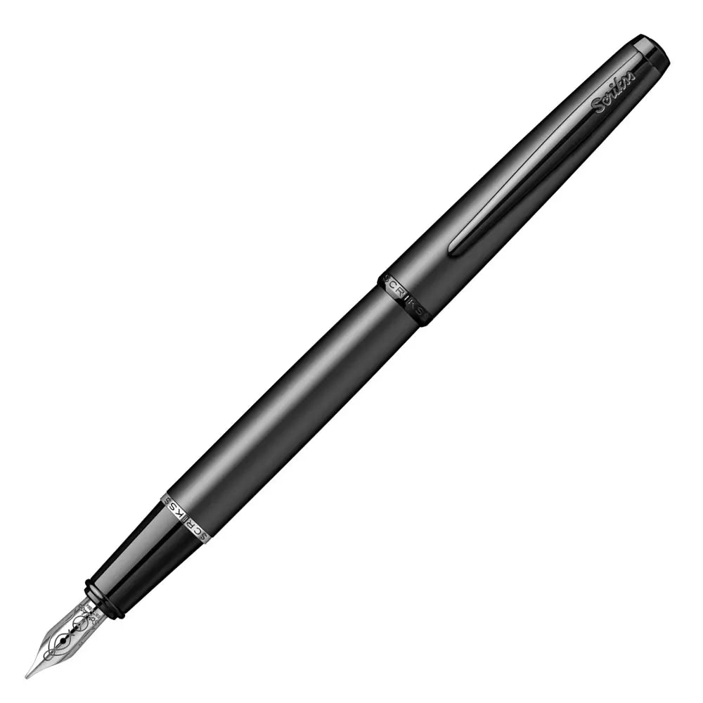 Scrikss 78MB Fountain Pen Matte Black Crystal Box