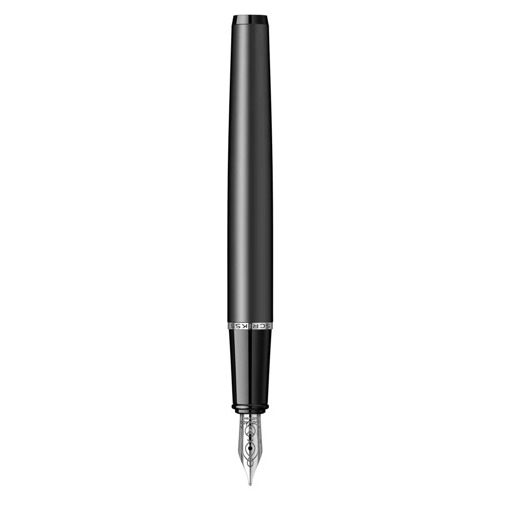 Scrikss 78MB Fountain Pen Matte Black Crystal Box