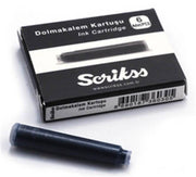 Scrikss Fountain Pen Ink 6-Piece Cartridge Black