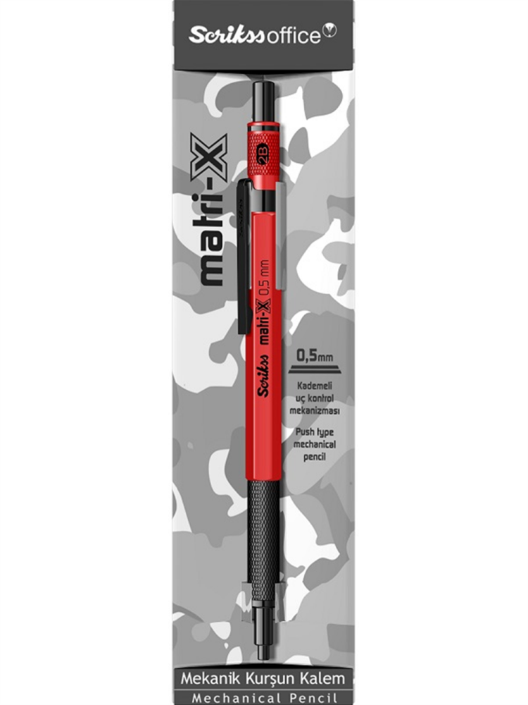 Scrikss Matri-x Metal Versatil 0.5 MM Kırmızı