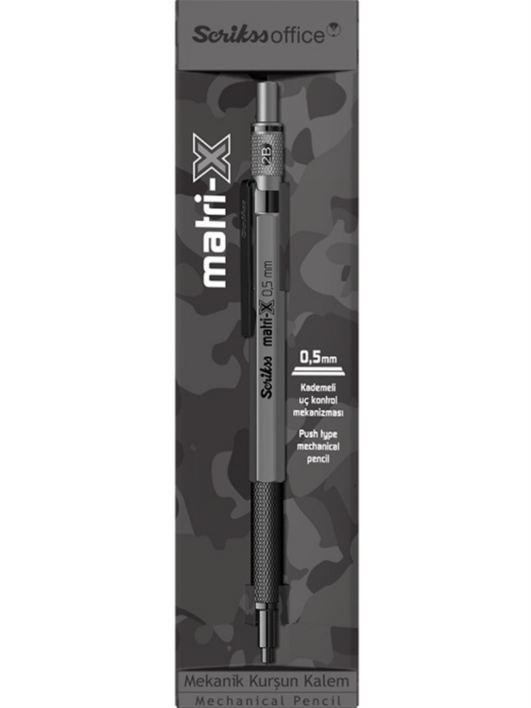 Scrikss Matri-x Metal Versatil 0.5 MM Saten Gri