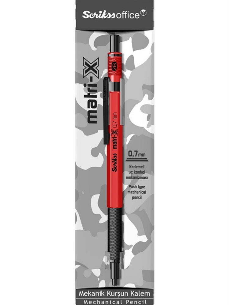 Scrikss Matri-x Metal Versatil 0.7 MM Kırmızı