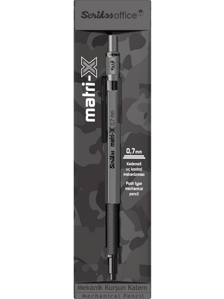 Scrikss Grap-x Metal Versatil 0.7 mm Saten Gri