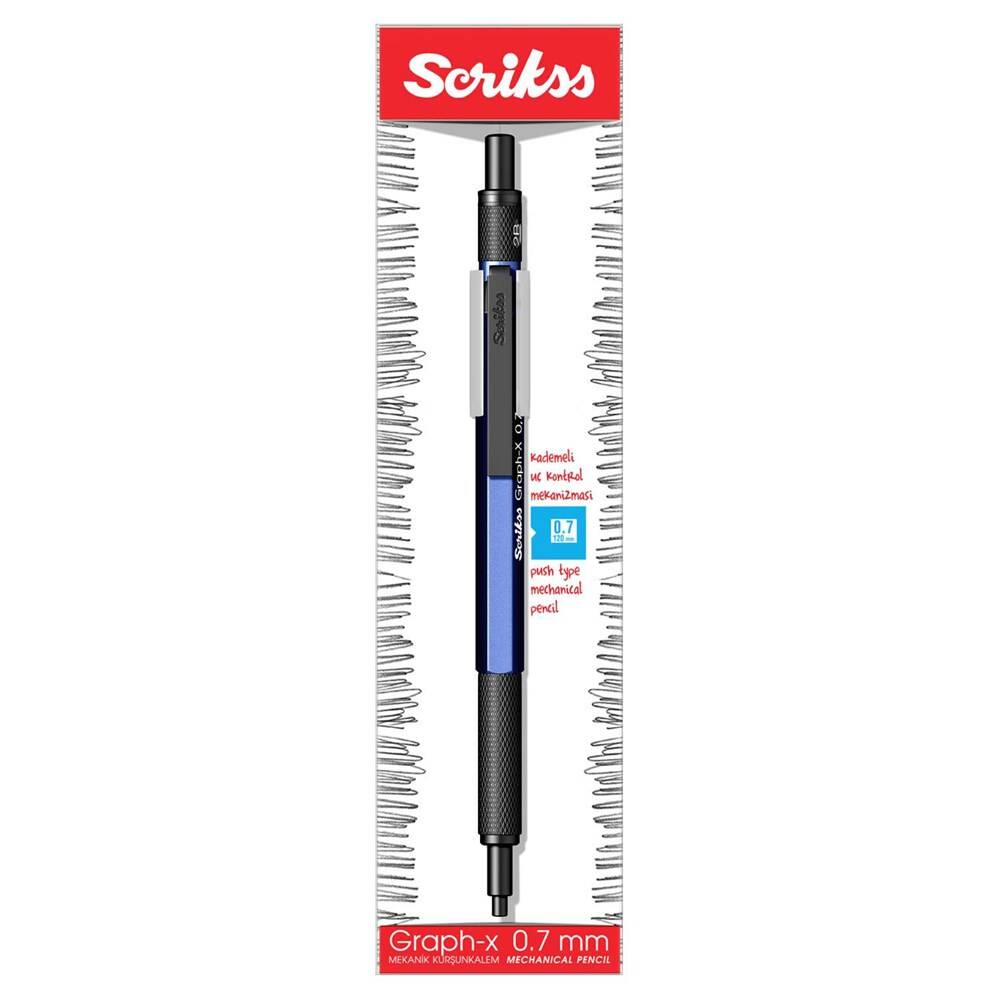 Scrikss Versatil Kalem Graph-X 0.7 mm Mavi