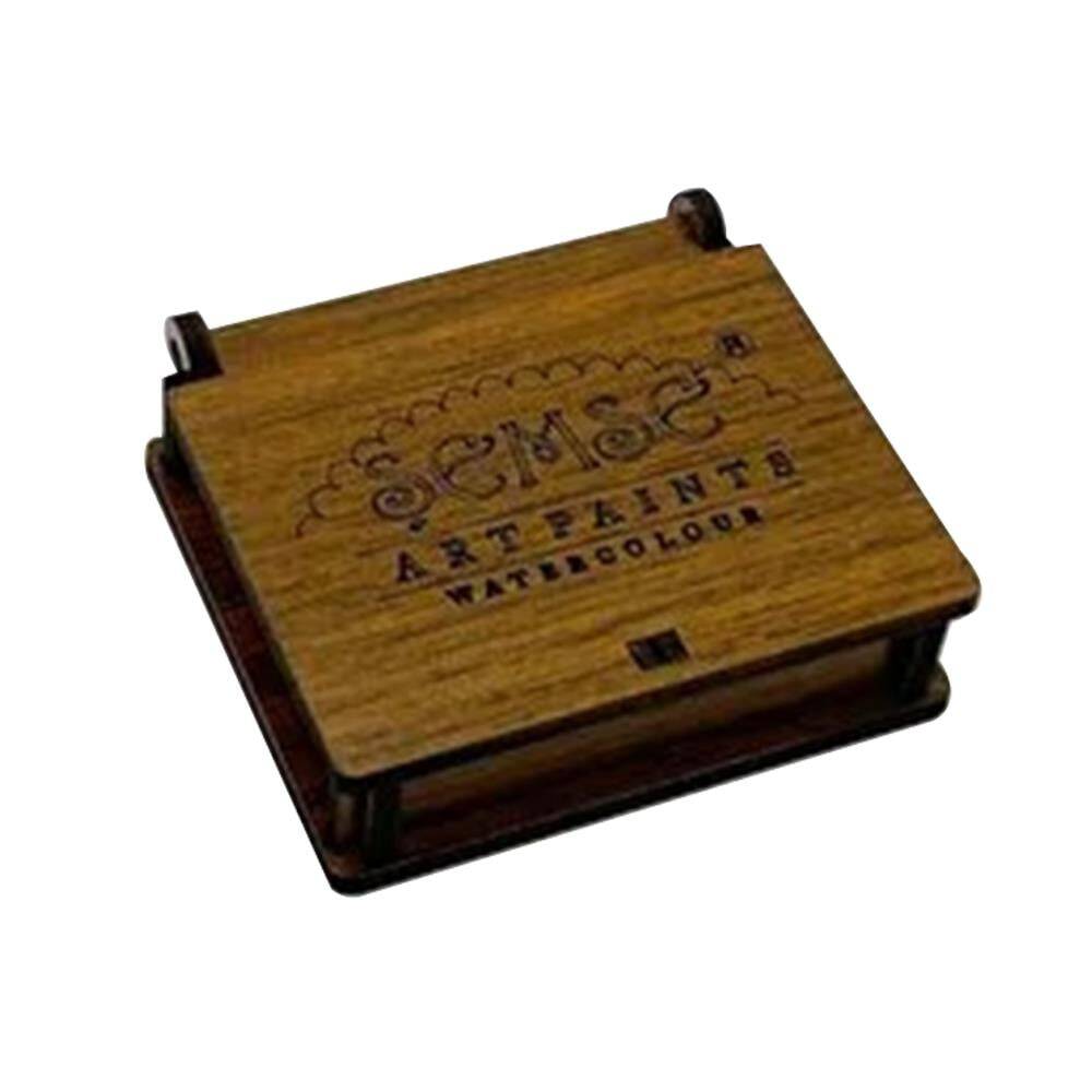 Şemse Art Empty Wooden Box 6 x Half Pan