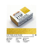 Şemse Art Yaldız Suluboya 213 Yeşil Altın Yaldız Tam Tablet
