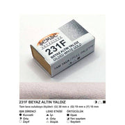 Şemse Art Gilding Watercolor 231 White Gold Gilding Full Pan