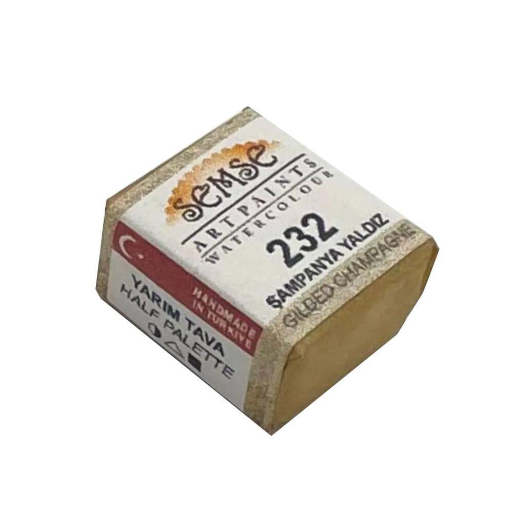 Şemse Art Gilding Watercolor 232 Champagne Gilding Half Pan