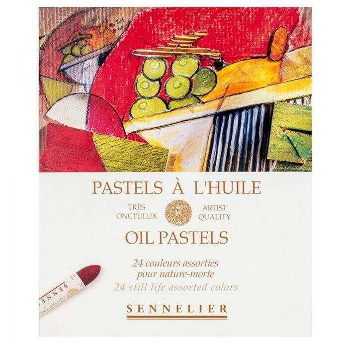 Sennelier Oil Pastel Set of 24 Naturemorte Shades Full Size