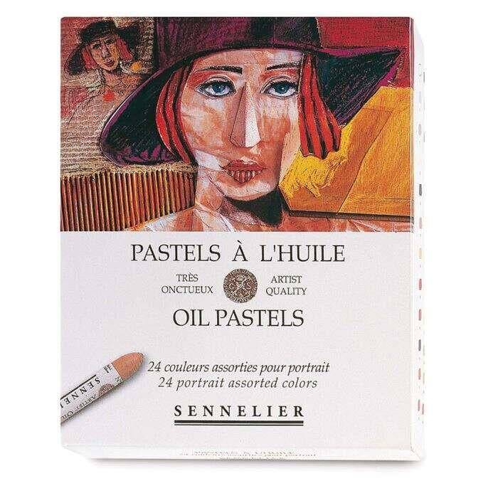 Sennelier Oil Pastel Boya Seti 24'lü Portrait Tam Boy
