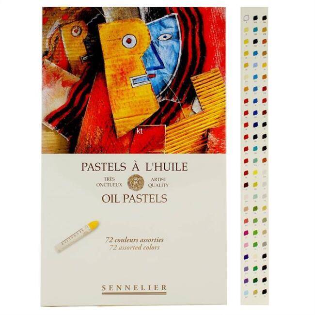 Sennelier Oil Pastel Boya Seti 72'li Tam Boy
