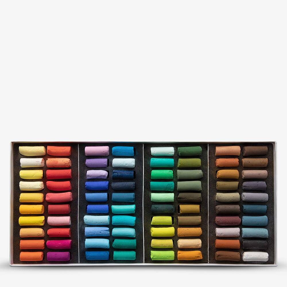 Sennelier Soft Pastel Boya Introductory Set 80 Colours Half Pan