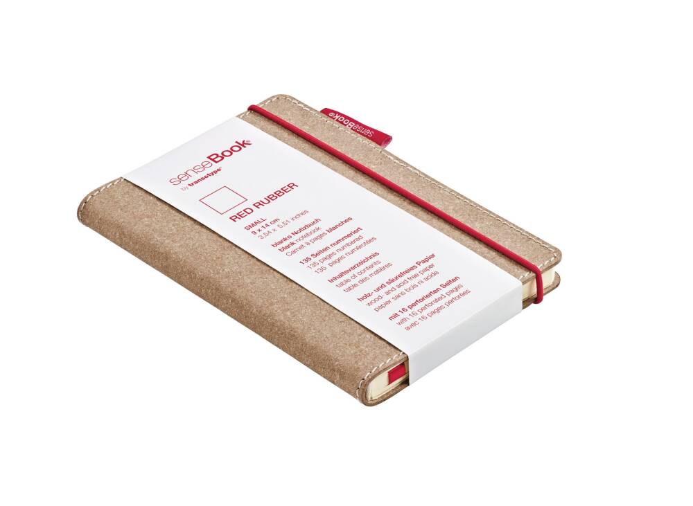 Sense Book Rubber S Red Kareli A6 135 Sayfa