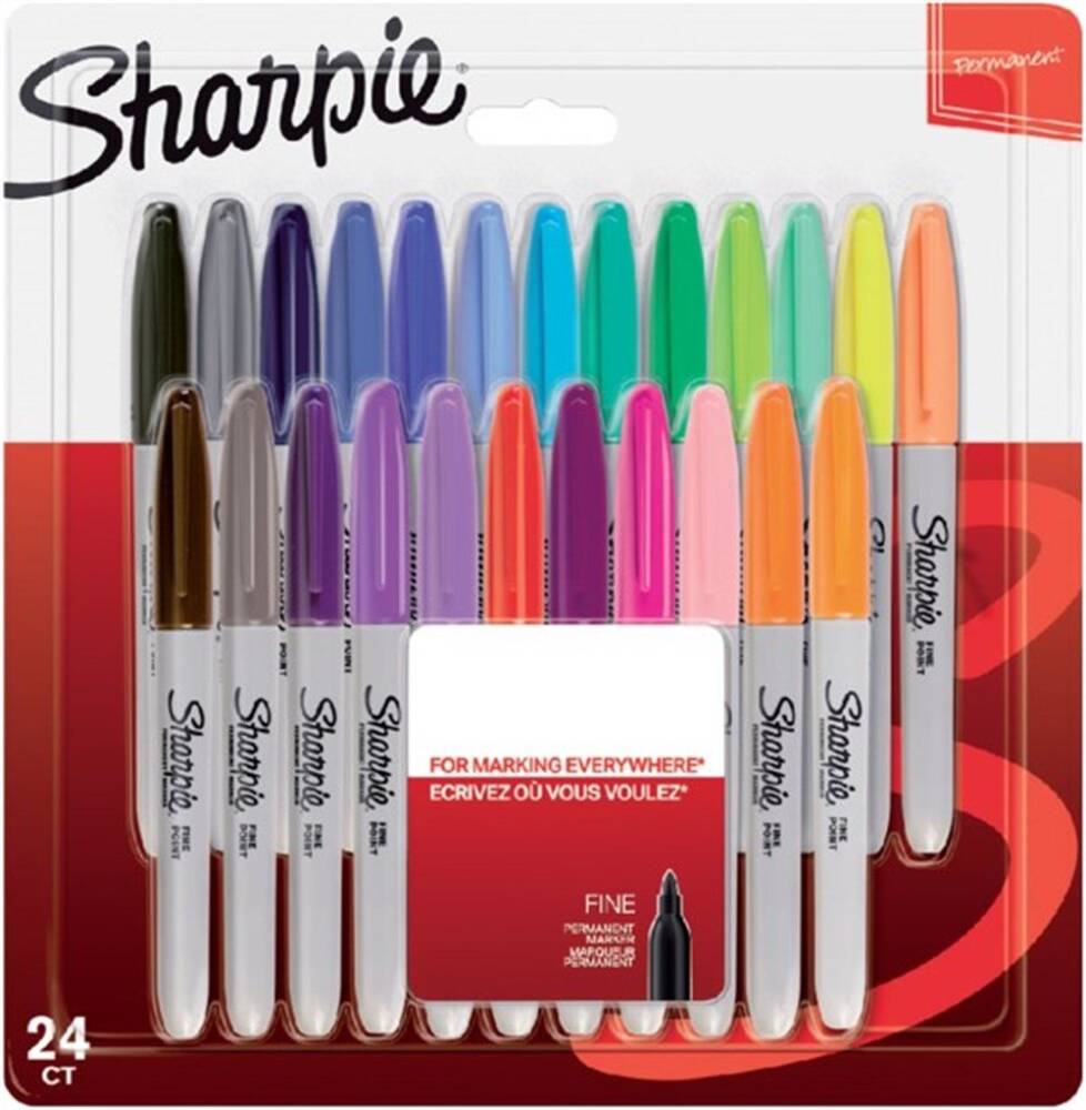 Sharpie Permanent Fine Marker Set Set of 24