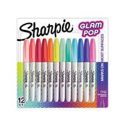 Sharpie Permanent Marker Set Fine 12'li Glam Pop